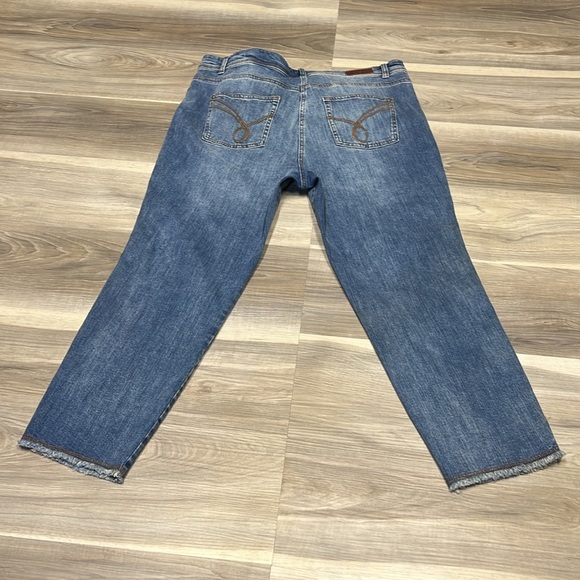 Olsen Mona slim blue denim jeans size 16 - Picture 7 of 9